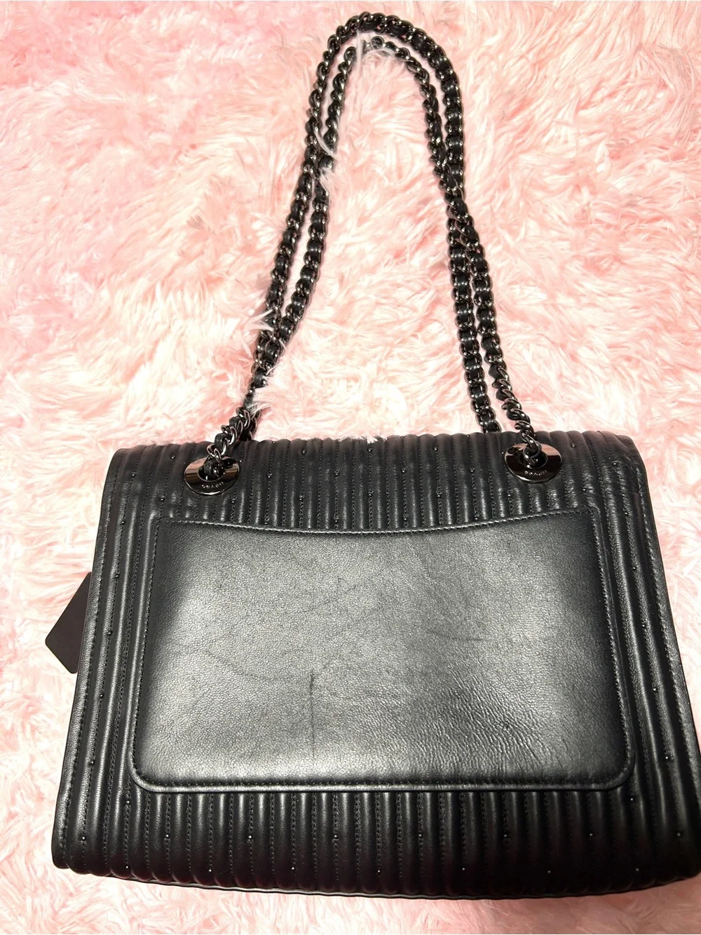 Coach Parker w/Quilting & Rivets/Black